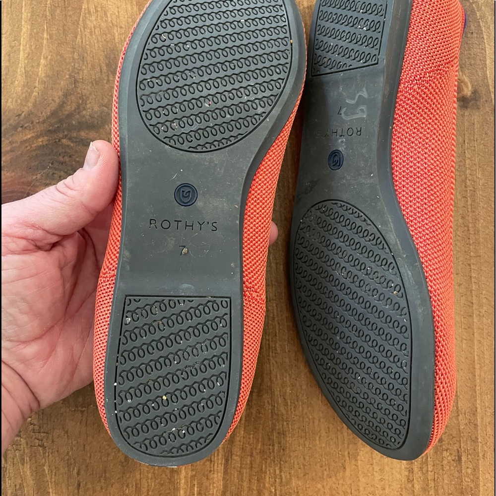 SOLD. Authentic Rothy’s Persimmon Flats - Picture 7 of 8